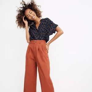 Madewell Crop Wide Leg Pants, sz. 10